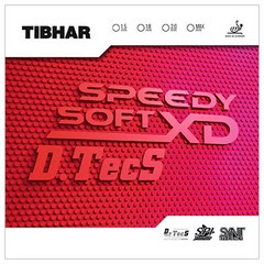 티바 숏핌플 러버 스피디 소프트 XD 디텍스, 1.5mm, 빨강