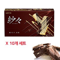 롯데 샤샤 초콜릿 69g x 10개 세트, 10개 세트 (초코맛)