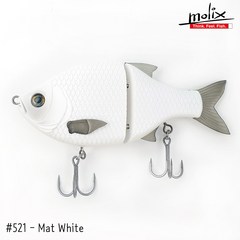 몰릭스 빅베이트 글라이드 베이트 140 플로팅 Molix Glide Bait 140F, #521 Mat White, 1개