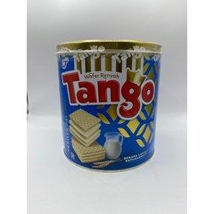 인도네시아 탕고 와퍼 웨이퍼 Tango 캔 바닐라 초코 2종 290g, 1.바닐라맛, 1개