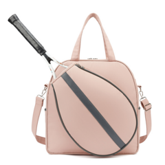 여자 방수 테니스 가방 테니스 라켓 가방 토트 크로스백, 핑크색, 핑크색