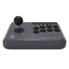 HORI Switch Fighting Stick Mini Officially Licensed By Nintendo - Nintendo Switch, Gray, 01 회색