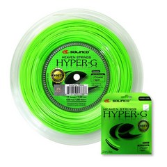 솔린코 최강 스핀력 부드러운 테니스 스트링 거트(12M/형광녹색) 용품 줄