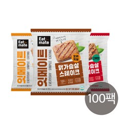 랭킹닭컴 잇메이트 닭가슴살 스테이크 혼합구성, 100g, 100팩