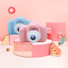 키즈 카메라 어린이 디카 아동용 사진기 2000만화소, 카메라+32G SD카드(핑크)