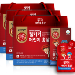 닥터포이 웰키커 어린이 홍삼 키즈 영양제, 600ml, 3개