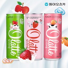 [동아오츠카] 오라떼 240ml CAN 30입 2박스 (딸기 피치 애플), 맛 선택:딸기 1박스 + 애플 1박스