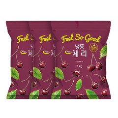 생활N [생활앤] 냉동 체리(그리스산) 1kg x 3팩, 3개