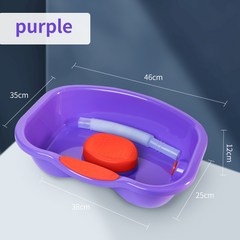 휴대용 샴푸 싱크 가정용 미용 샴푸 침대 미용사 노인 임산부 간호 샴푸 도구, purple, purple