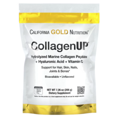 캘리포니아 골드 뉴트리션 CGN 콜라겐 업 히알루론산 비타민C 마린 콜라겐 파우더 206g, 1개