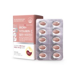 철분 비타민C 비헴철 임산부 수유부 건강기능식품, 1박스, 60정