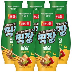 해찬들 고기 찍어 먹는 장 찍장 쌈장, 300g, 5개