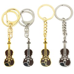 로고마크 바이올린 열쇠고리, 1.바이올린 일반 열쇠고리(금), 1개