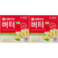 서울우유 가염 버터, 240g, 2개