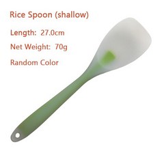 비 스틱 실리콘 나일론 요리 도구 1 개 주방 숟가락 주걱 삽 브러시 다채로운 무지개 주방 용품, 하나, 1pc-Rice Spoon, 1개