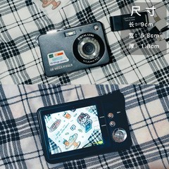 여자친구 선물 브이로그 빈티지 레트로 카메라 캠코더 하트시그널 4, 블랙+16G카드+20개의필터