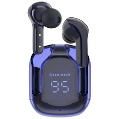 ACEFAST T6 블루투스 5.0 무선 이어버드 ENC 통화 소음 취소 스포츠 뮤직 이어폰, 사파이어 블루