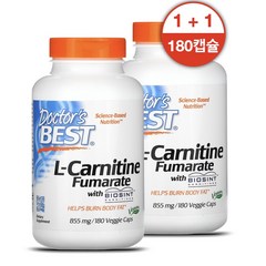 닥터스베스트 닥터스 베스트 바이오신트 카르니틴 855 mg 180개입 Doctor's Best L-Carnitine Fumarate with Biosint, 180정, 2개