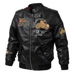 바이크 패션 재킷 따뜻한 겨울 가죽 자켓 오토바이 스탠드 칼라 코트 오토바이 캐주얼 슬림 의류 PU 코트, 5XL, 검은 색