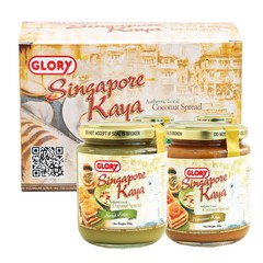 선물박스 배송 글로리 싱가포르 카야잼 250g 1+1 6종 택일, 1세트, 04. 코코넛 그린+허니 브라운