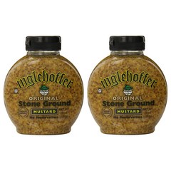 Inglehoffer Original Stone Ground Mustard 잉글호퍼 오리지널 스톤 그라운드 머스타드 드레싱 소스 10oz(283g) 2팩, 1개
