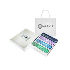 [마비스 코리아] 마비스 치약 3종&칫솔 1종 스페셜 선물 세트 + 쇼핑백, 1개, 255ml