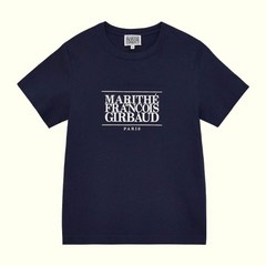 마리떼 프랑소와 저버 우먼스 클래식 로고 티셔츠 반팔티 네이비
