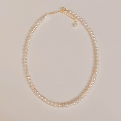 순은 고퀄 천연 담수진주 14k 은목걸이 pearl necklace