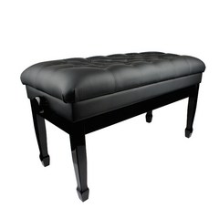 뮤즈악기 2인용 고품격 피아노 의자, 고급 2인용 높이 조절 피아노 의자(블랙)