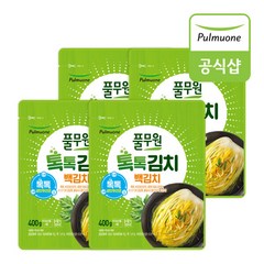 풀무원 톡톡 백김치(400g) x 4봉, 4개, 400g