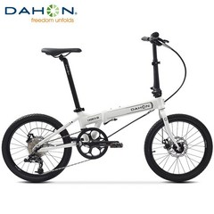 DAHON 다혼 20인치 초경량 알루미늄 합금 D8 미니벨로 폴딩자전거 접이식자전거, 화이트 티라노사우루스 조인트