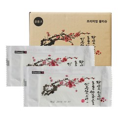 업소용 물티슈 400매 (42g) 1매 포장 물티슈 초특가 홍보용 제작가능 식당 일회용, 1개