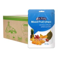 [Dao Fruits] 다오 믹스 프루트칩 6종 과일/채소 혼합 50g 48개(1박스), 1개