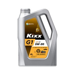 [GS칼텍스] [당일발송/방문수령가능] 킥스파오 KIXX G1 SP 5W30 4L [엔진오일/가솔린 합성/5W30/4L], 1개