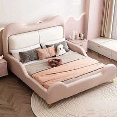 핑크침대 싱글 공주 침대, 1500mmx1900mm