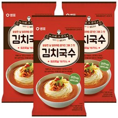 샘표 김치국수, 101g, 3개