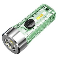 LED SMD 미니 토치 램프 조정 가능한 비상 조명 고휘도 Type-C USB 캠핑 하이킹 비상 충전, [02] Body Green, 녹색