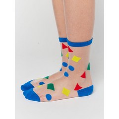 [BOBO CHOSES] 보보쇼즈 23SS 아동 양말 Geometric Colors short socks 123AI017