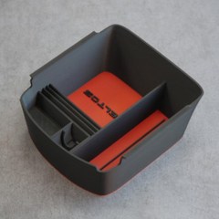 셀토스 컬러 감성 차량용 수납함 콘솔트레이, 3. Red_Black(레드_블랙), 자동식 주차 브레이크
