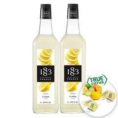 [트렌드커피] 1883 레몬 시럽 1L 2개+트루시트러스 사은품, 2개