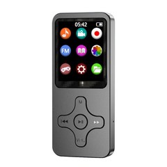 1.8 인치 MP3 플레이어 녹음 시계 전자 책 TFT 컬러 스크린 워크맨 플레이어 HiFi 음악 MP4 플레이어 야외 스포츠 스피커, 파란색, 32GB
