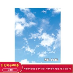 촬영배경지 배경지 하늘구름 사진촬영 배경천 촬영 택배 광고 스튜디오 하늘 PP종이, 오렌지NF-1128