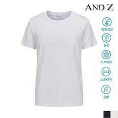 (무료배송+특가)ANDZ [앤드지] 쿨데이 라운드 반팔 티셔츠 (BZB2US1101)