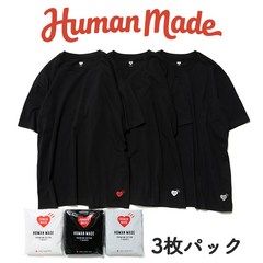 휴먼메이드 3-PACK 티셔츠 세트 3개세트 남성 여성 화이트 그레이 블랙