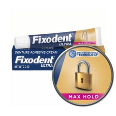 Fixodent Ultra Max Hold 틀니 접착제 62.4g 2.2온스 포장은 다를 수 있음, 1개