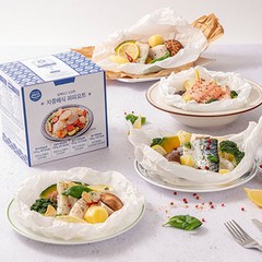 블루플라 지중해식 건강식 파피요트 4종 (연어 달고기 대구 고등어), 520g, 1박스