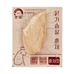 푸드원 냉동 훈제 닭가슴살 훈제맛, 10팩, 100g