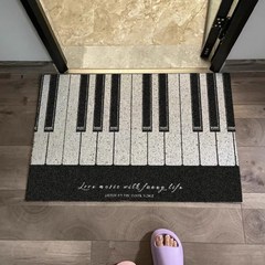 피아노 현관 코일 매트 음악 학원 발매트, 100cmx120cm