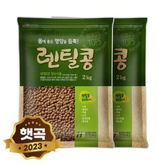 현대농산 갈색 렌틸콩 4kg (2kgx2봉) 렌즈콩, 1개