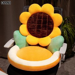 꽃 쿠션 의자방석 등받이 따뜻한 독서 방석 가정용 엉덩이 패드